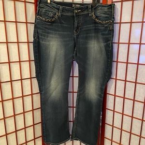 Like New Plus Suki Silver Jeans 18W - 31 L